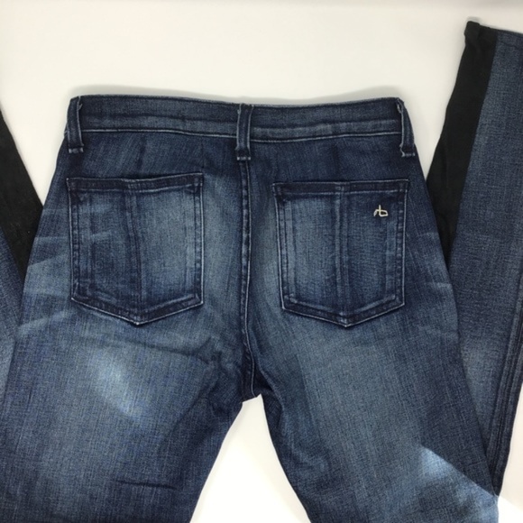 rag & bone Blue and Black Skinny Jeans - Picture 3 of 8